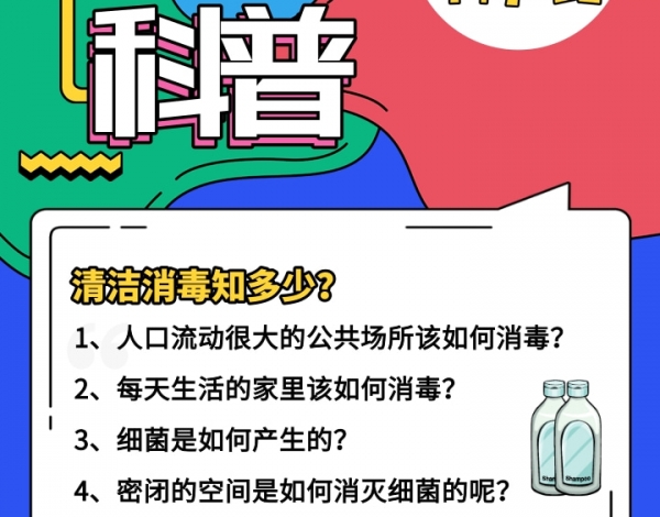 科普行、云上直播回顧|消毒清潔之行